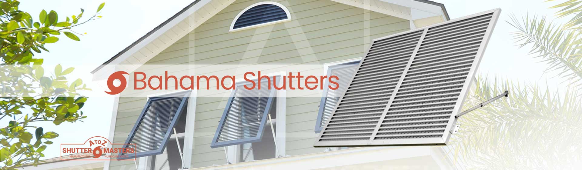Bahama shutters on a coastal home