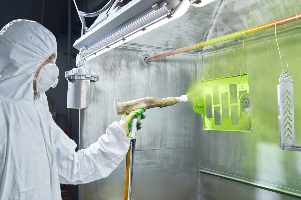 Powder coating metal components in Foley Alabama